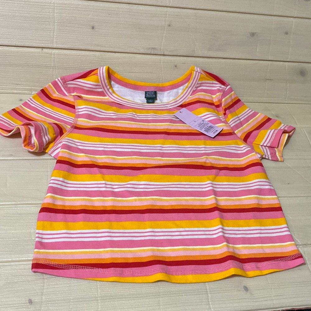 Wild fable too pink striped NWT